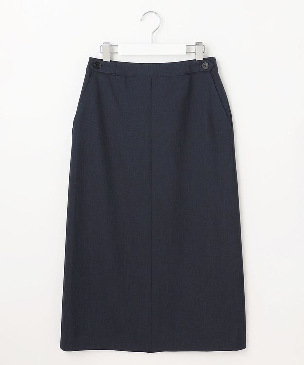 J.PRESS LADIES Shineシャンブレーツイル スカート ネイビー系
