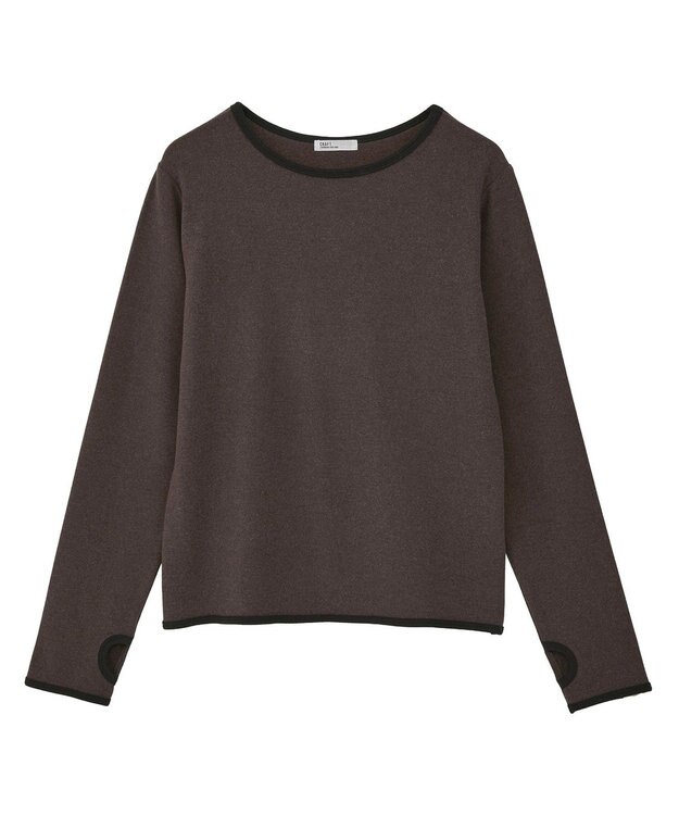 CRAFT STANDARD BOUTIQUE バイカラーパイピングプルオーバー Brown