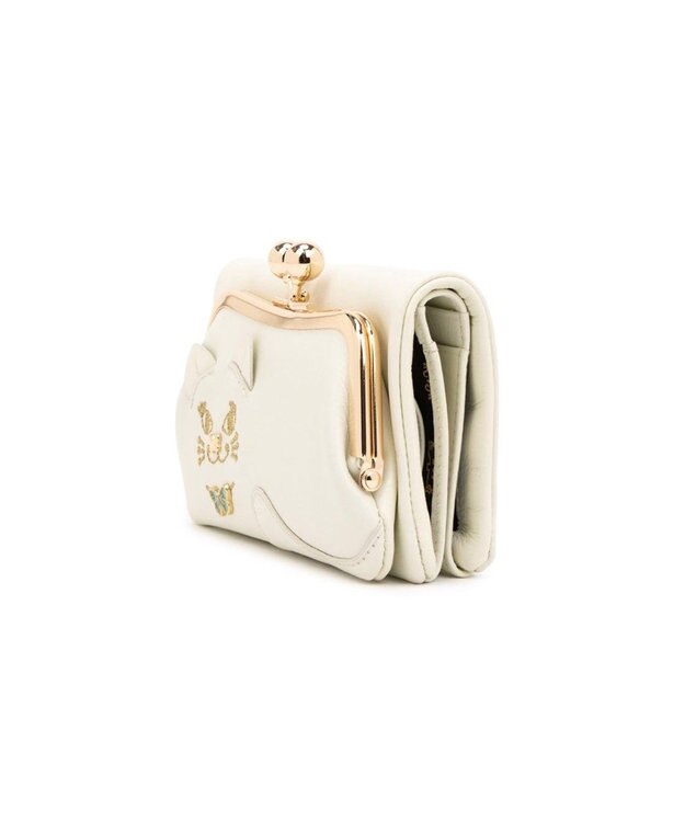 ANNA SUI TITIソフト 口金二つ折り財布 アイボリー