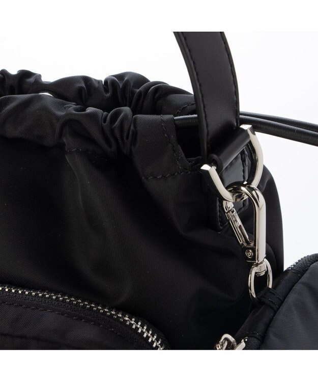 UNBILLION カシュカシュ cachecache / アクセポーチ付ナイロントート ブラック