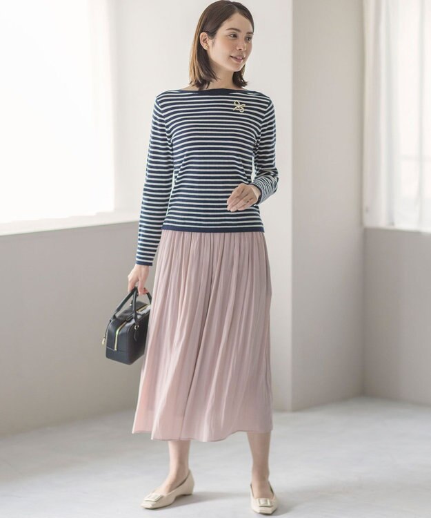 組曲 L 【WEB限定カラーあり】ギャザーライトデシン パンツ 【WEB限定】ピンク系9