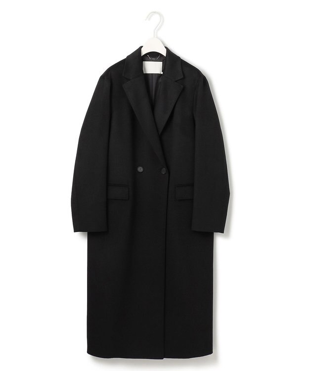 ICB ピュアカシミヤ チェスターコート ブラック系