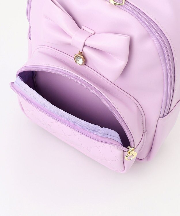 ANY KIDS リボンリュックサック ラベンダー