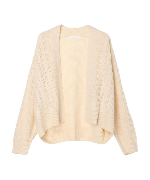 Green Parks 着流しケーブルカーディガン Off White
