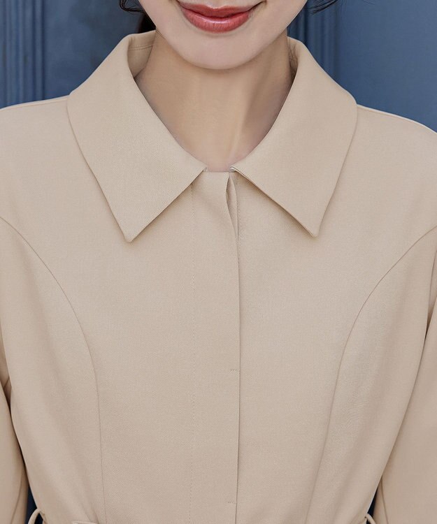 Tiaclasse L 【新色追加】ステンカラードレスコート ライトベージュ