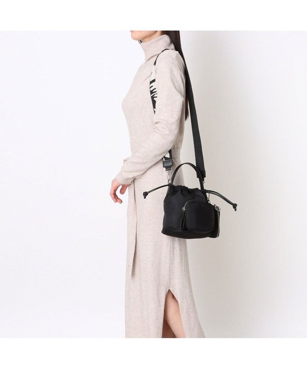 UNBILLION カシュカシュ cachecache / アクセポーチ付ナイロントート ブラック