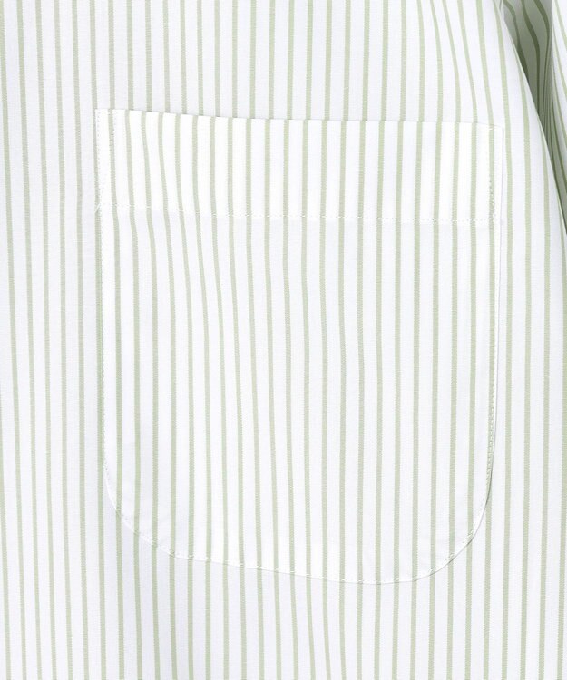 GOTAIRIKU 【形態安定】PREMIUMPLEATS_セミワイドカラー _通年ドレスシャツ(26年春夏限定色) グリーン系1