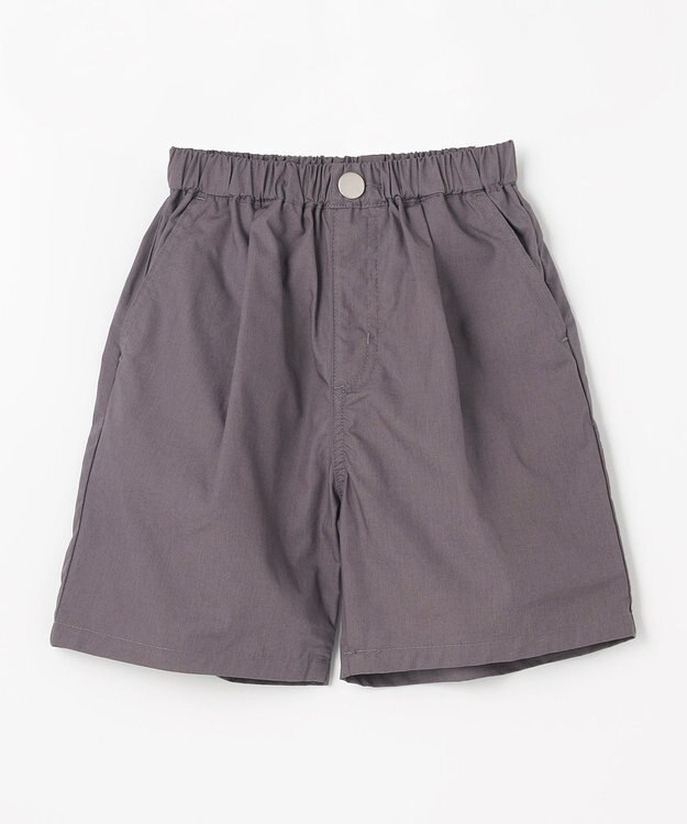 ANY KIDS ポプリン ハーフパンツ チャコール