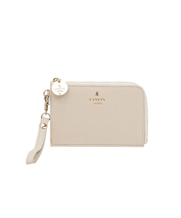 LANVIN en Bleu メラニー キーリング付きマルチケース エクリュ