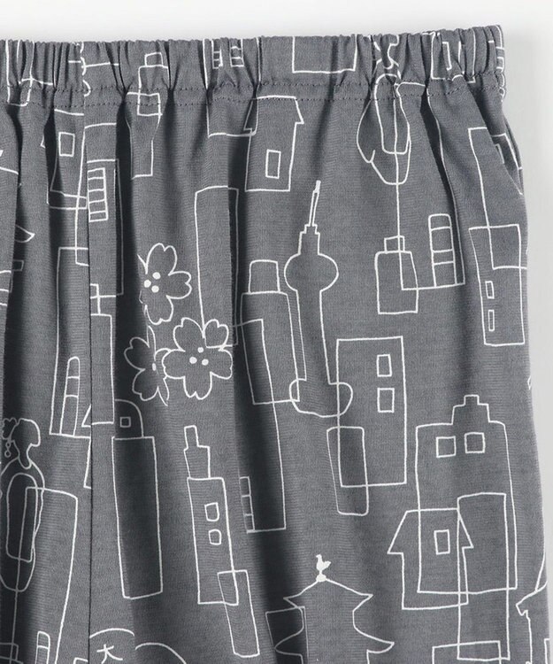 ワコール／睡眠科学 パジャマ 5分袖 半袖 8分丈 綿100%(本体) 天竺素材 レディース YDT152 睡眠科学／ワコール グレー