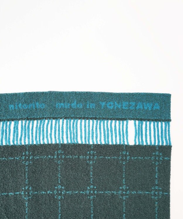 nitorito 【UNISEX】stamp チェック柄 3WAY ストール green