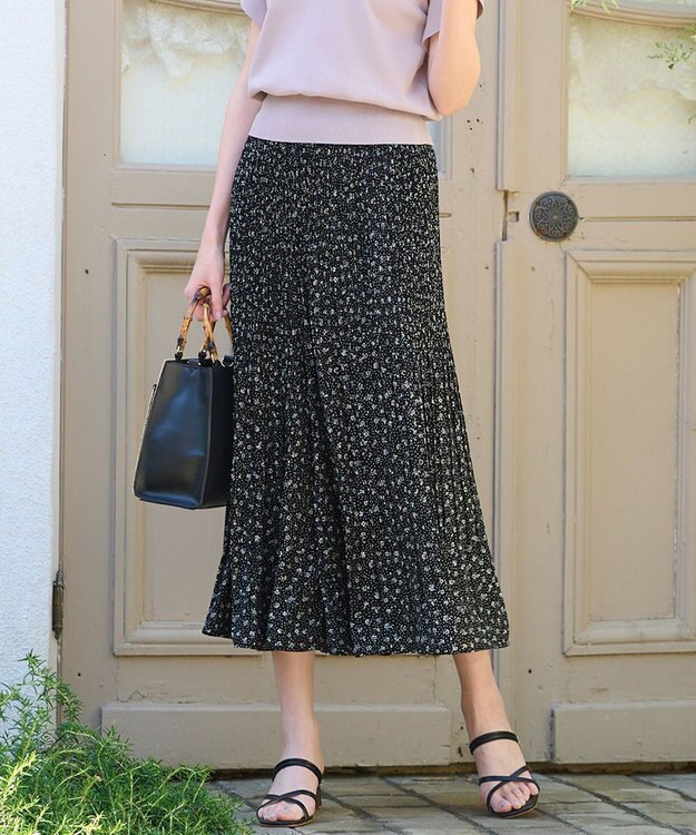 ANY SIS S 【洗える】イージープリーツ スカーチョ モノトーン系