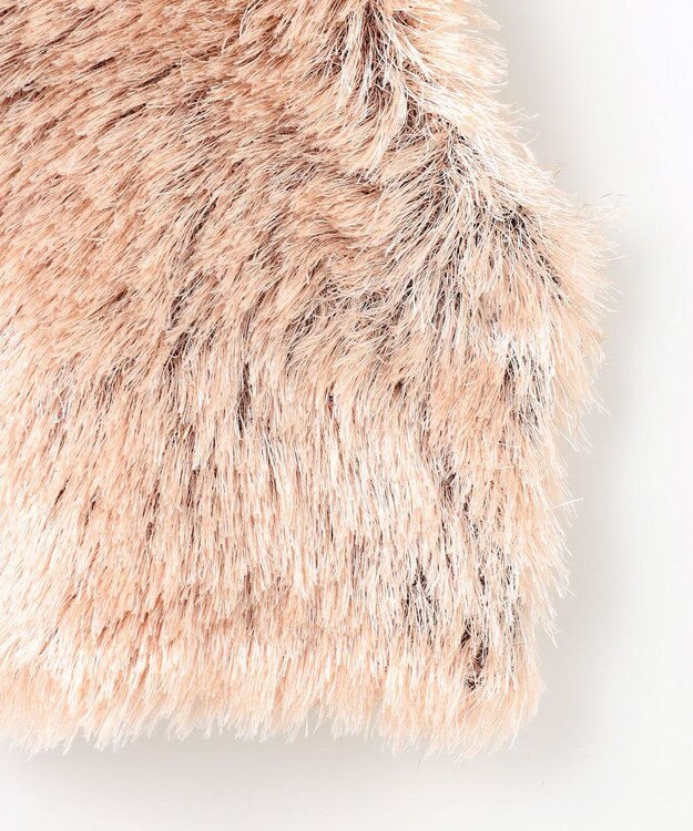 自由区 【カトリエムブーケ】Flower fur シャギーベスト ピンク