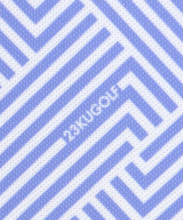 23区GOLF 【MEN】「HYGRA」幾何柄清涼ポロシャツ パープル系5