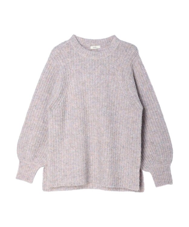 earth music&ecology フワフワＭＩＸヤーンチュニック Lavender