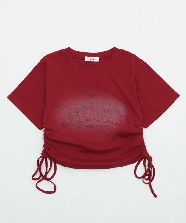 WEGO スプレーロゴドロストちびT レッド