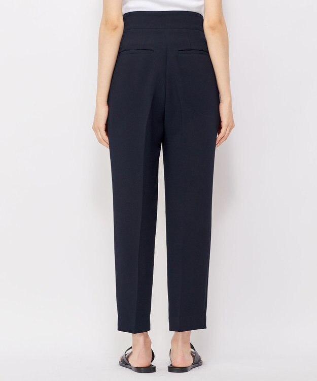 uncrave ウォッシャブル ダブルクロス パンツ ネイビー