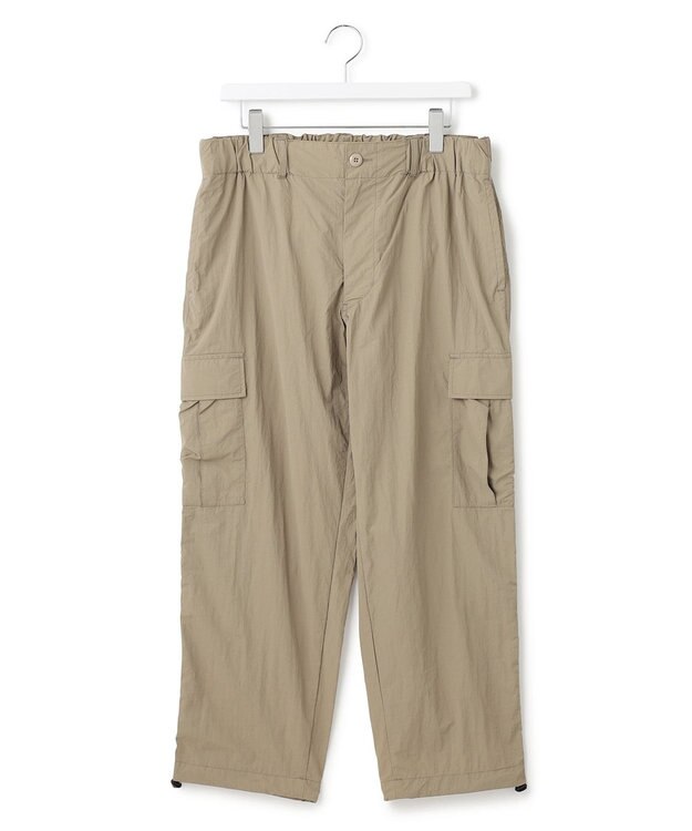 J.PRESS YORK STREET 【UNISEX】ナイロンワッシャー カーゴパンツ ベージュ系