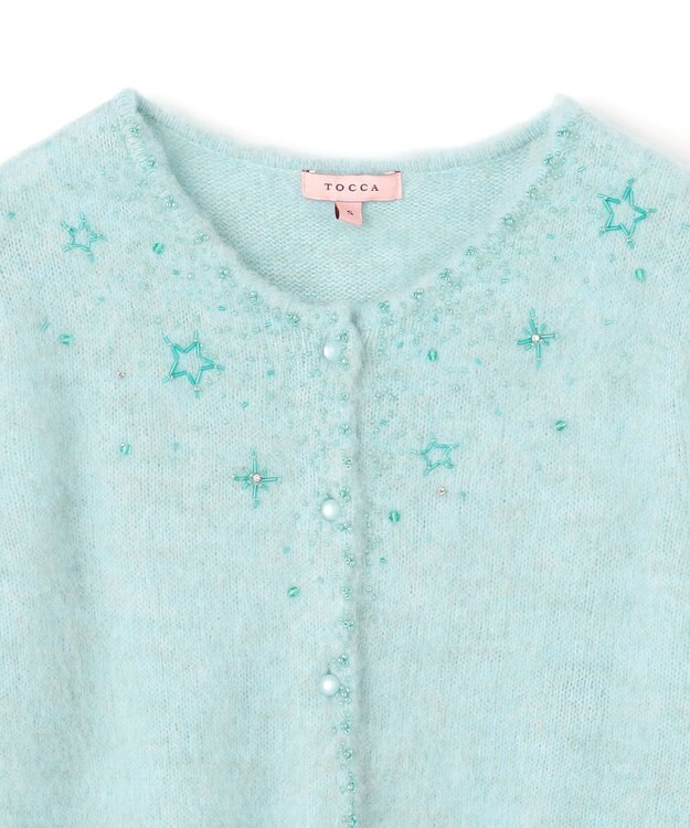 TOCCA MIDNIGHT STAR カーディガン スカイブルー系