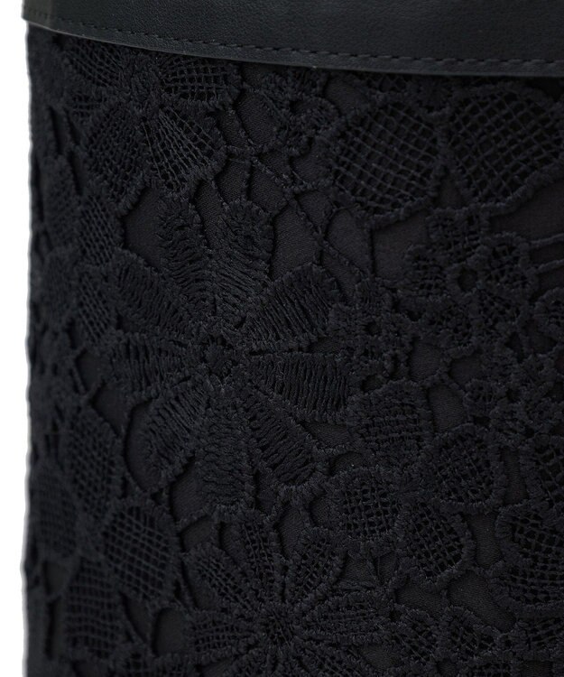 Maison de FLEUR EC限定フラワーレース2Wayバケツ型バッグ Black