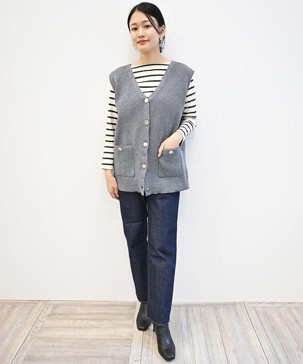 caqu FS rollup boy`s Ⅲ 定番ボーイフィットデニム re.birth