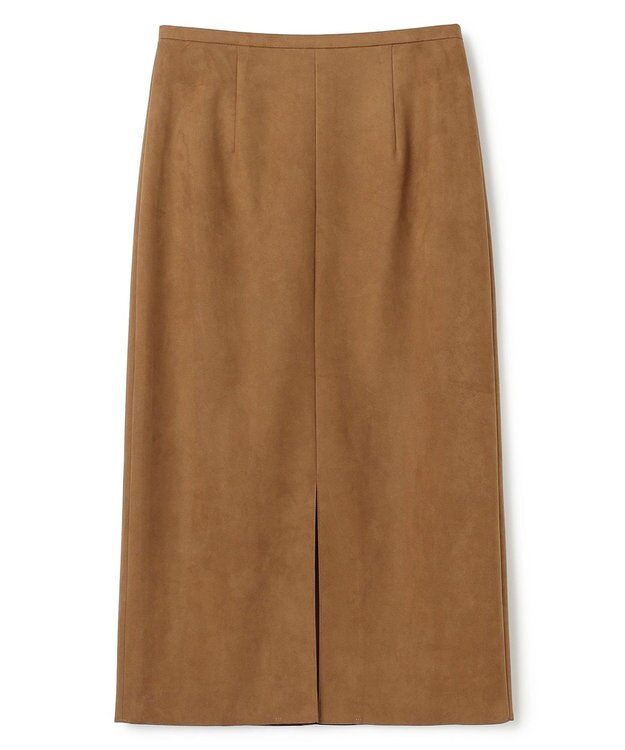 BEIGE， CISCO / フェイクスエードIラインスカート Caramel