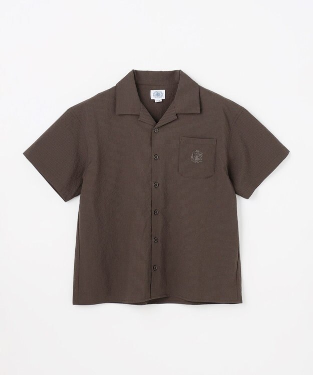 J.PRESS KIDS 【140-170cm】 サッカーシャツ ブラウン