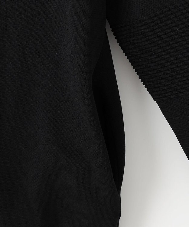 23区GOLF ウォッシャブルでお手入れも楽！【23Fondation/MEN】ニットブルゾン ブラック系