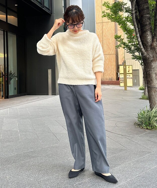 UNFILO プードルニット ボトルネック オフ