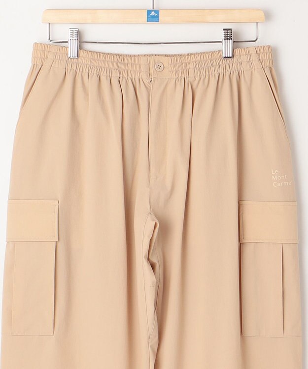 SHARE PARK MENS 【撥水・UVカット・ストレッチ・軽量 】ナイロンカーゴパンツ（Lサイズ） ベージュ系