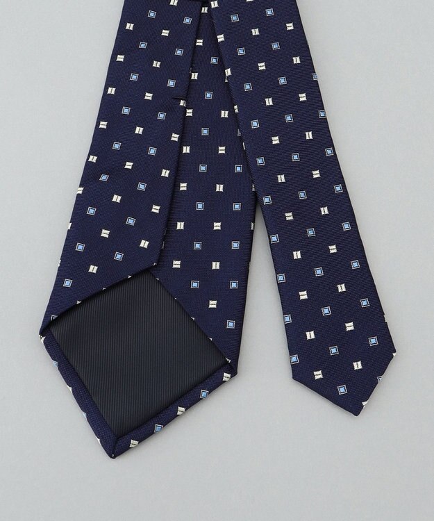 GOTAIRIKU 日本縫製/オリジナル柄【Fermo Fossati】ネクタイ_小紋柄 ネイビー系8