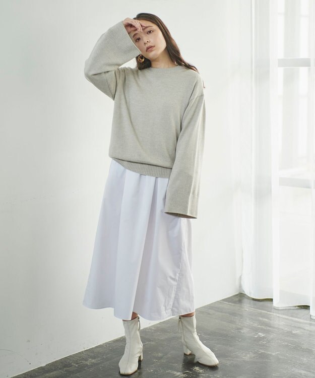 #Newans 【ANSWER for ほど甘トレンド】キルトカラーワンピース ホワイト系