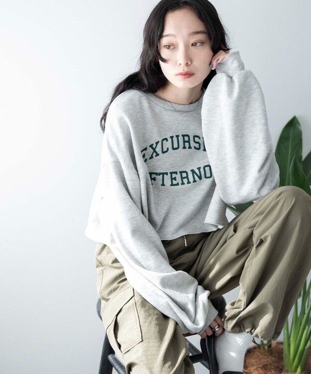 WEGO ヴィンテージライクショートスウェット グレーその他