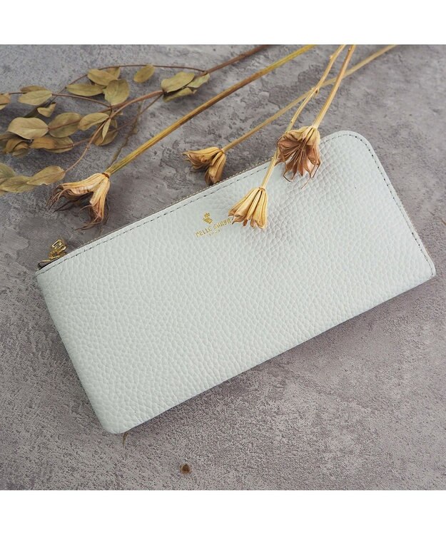 PELLE BORSA L字ファスナー長財布 Reinette Goods レネットグッズ 47184785 オフホワイト
