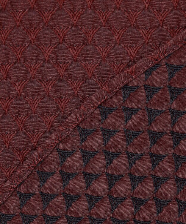 JOSEPH HOMME トライジャガードストレッチ　ウィングカラーシャツ ワイン系