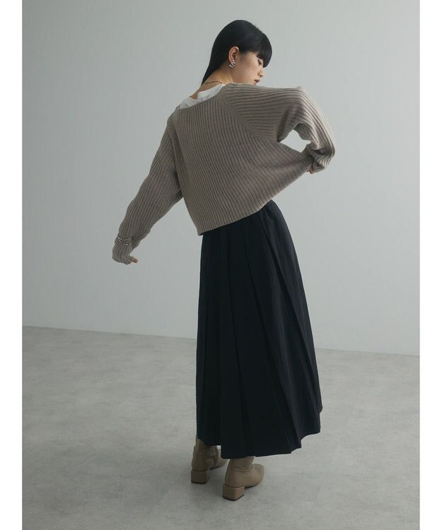 Green Parks armonia. ＳＥＴ２点ニットワンピース Beige