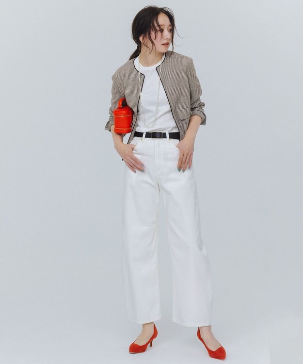 UNFILO BEAUTYFORM-Tコットン ベーシックTシャツ オフ