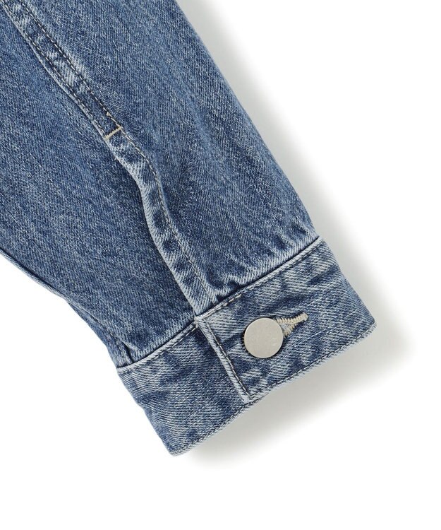 ICB L 【CLASSY.1月号掲載・洗える】ウォーターリサイクルデニム ジャケット ブルーデニム系