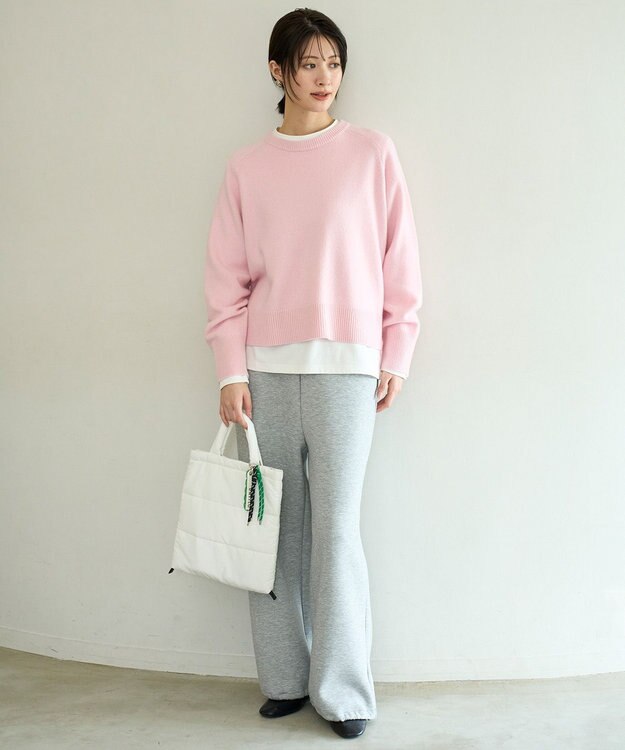 UNFILO コットンスムース レイヤードインナー オフ(無地)