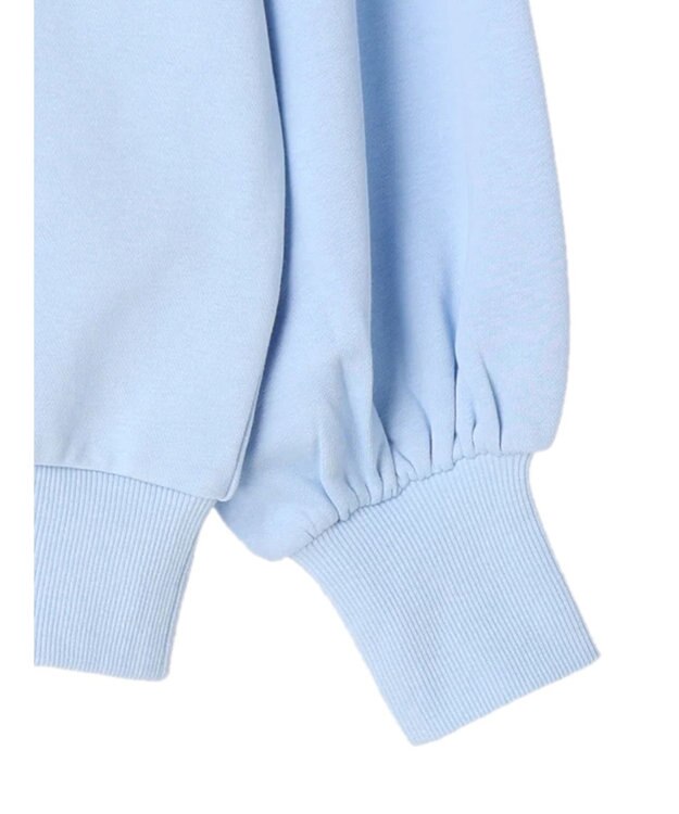 Green Parks 袖ギャザーボリューム裏毛プルオーバー Sax