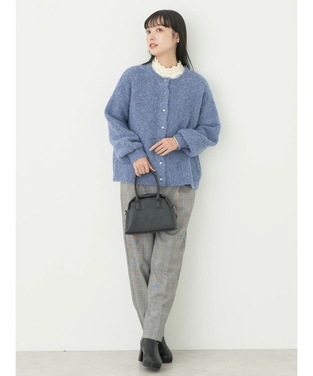 earth music&ecology ブークレカーディガン Dark Blue