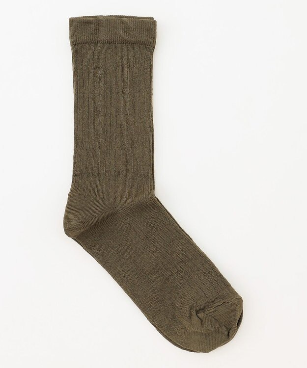 自由区 リブ ソックス モカ