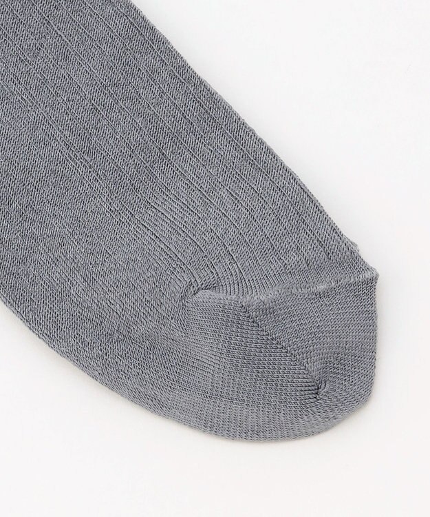 自由区 リブ ソックス グレー