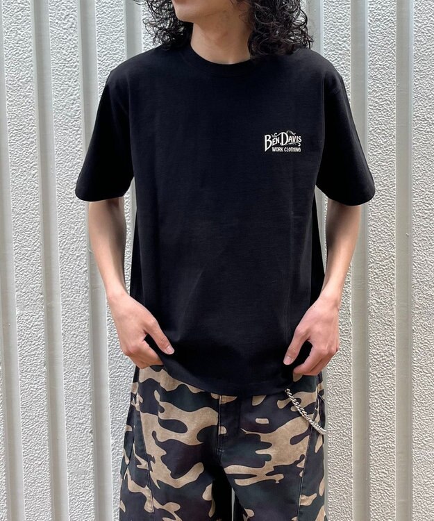 WEGO 【ユニセックス着用ITEM/MLサイズ展開】BENDAVISクラシックロゴT（SS） ブラック