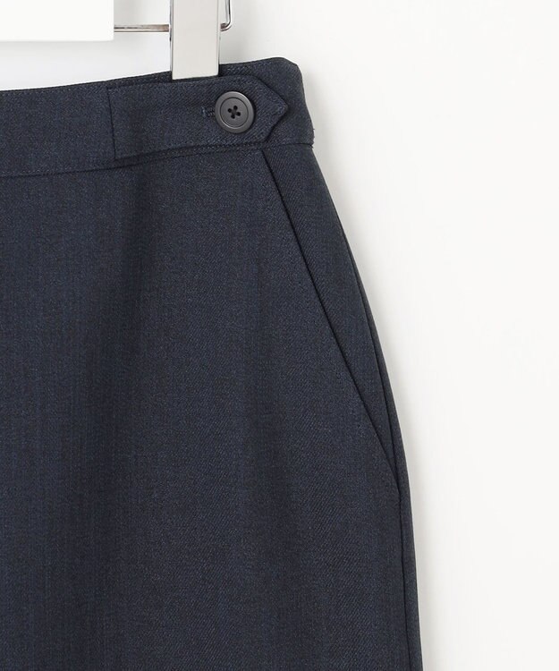J.PRESS LADIES L Shineシャンブレーツイル スカート ネイビー系