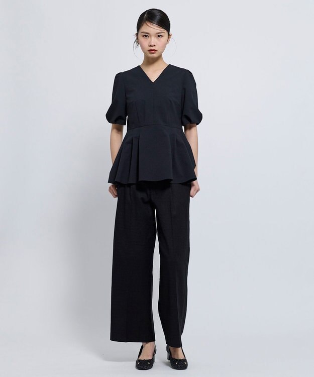 TOCCA BUNNY PUFF ブラウス ブラック系