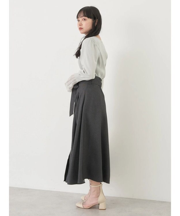 earth music&ecology デニムライクスカート Black