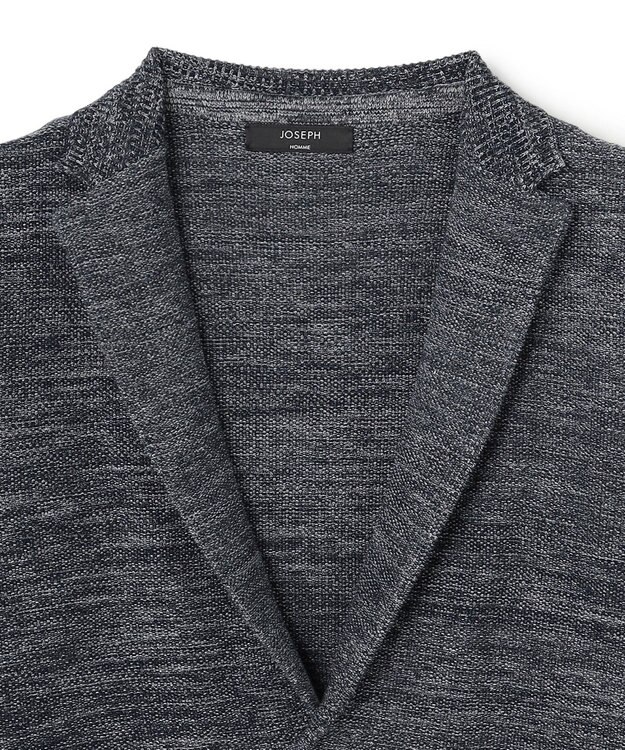 JOSEPH HOMME 【新素材】リンクスツイード　ニットジャケット ネイビー系