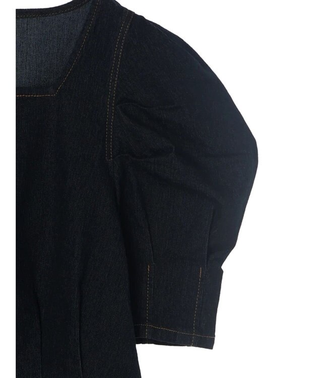 earth music&ecology パワショルスクエアネックプルオーバー Dark Indigo