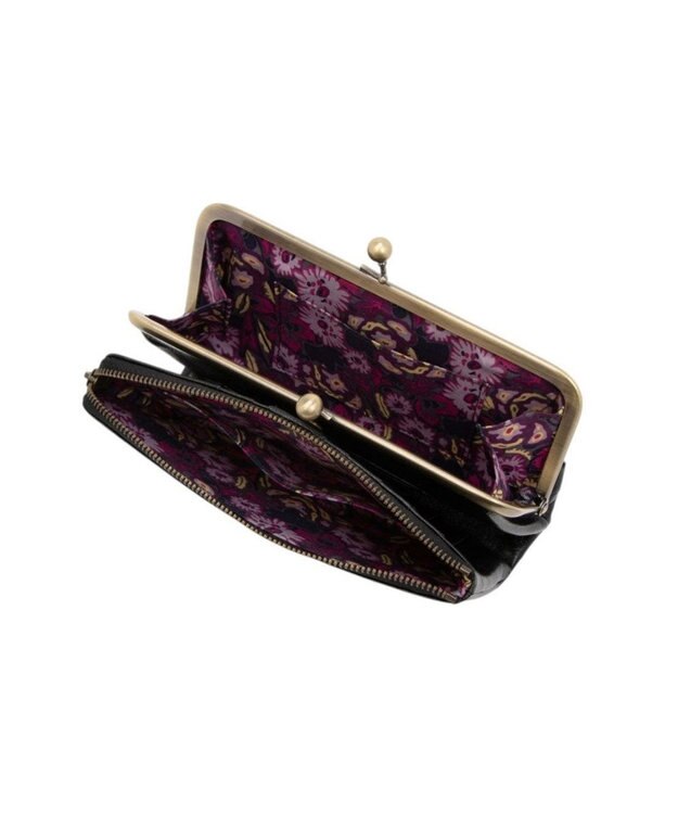 ANNA SUI マチルダ 二つ折り口金長財布 クロ